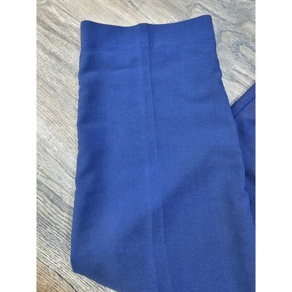 Blair Women's Size 12P Blue Rayon Polyester Blend Elastic Back Waist Pants - Picture 5 of 8